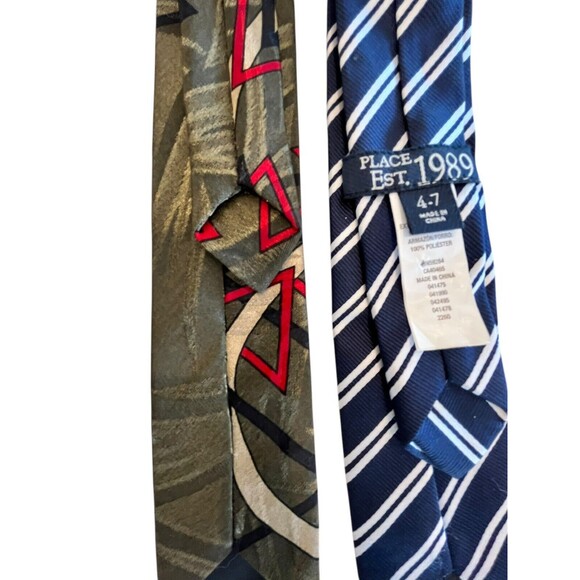 Clip-on and Snapon Ties necktie Boys Bundle of 5 - Picture 3 of 8